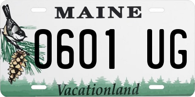 ME license plate 0601UG
