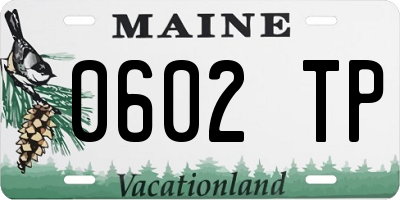 ME license plate 0602TP