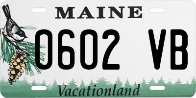 ME license plate 0602VB