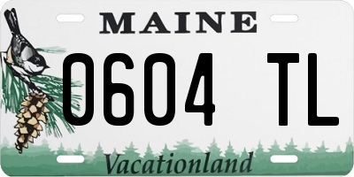 ME license plate 0604TL
