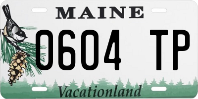 ME license plate 0604TP