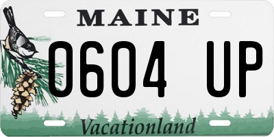 ME license plate 0604UP