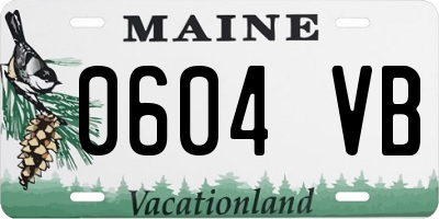 ME license plate 0604VB