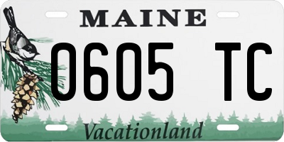 ME license plate 0605TC