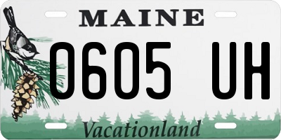 ME license plate 0605UH
