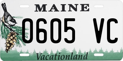 ME license plate 0605VC