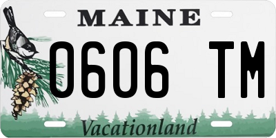 ME license plate 0606TM