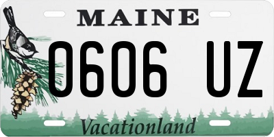 ME license plate 0606UZ