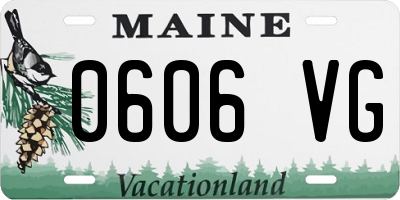 ME license plate 0606VG