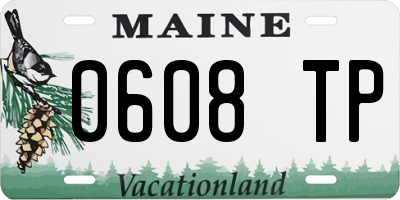 ME license plate 0608TP