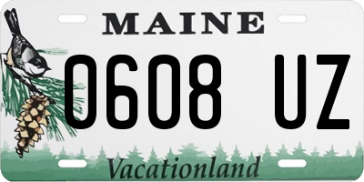 ME license plate 0608UZ