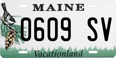 ME license plate 0609SV