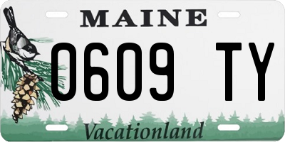 ME license plate 0609TY