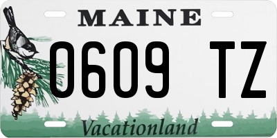 ME license plate 0609TZ