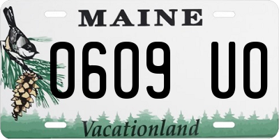ME license plate 0609UO