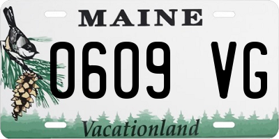 ME license plate 0609VG