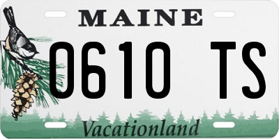 ME license plate 0610TS