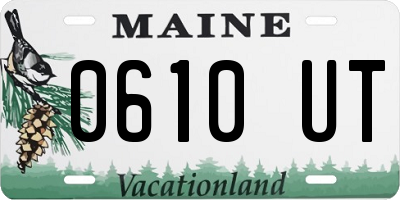 ME license plate 0610UT