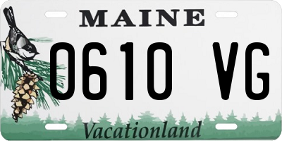 ME license plate 0610VG