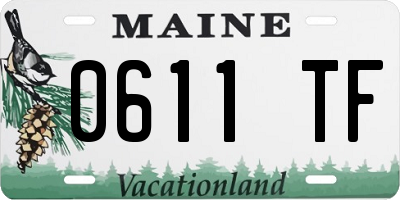 ME license plate 0611TF