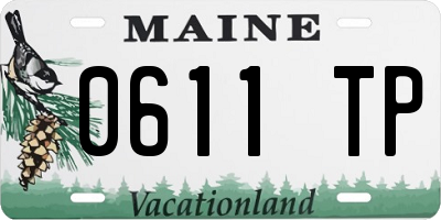 ME license plate 0611TP