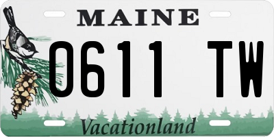 ME license plate 0611TW