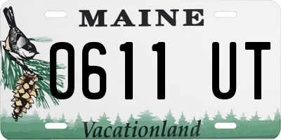 ME license plate 0611UT