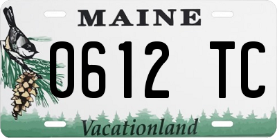 ME license plate 0612TC