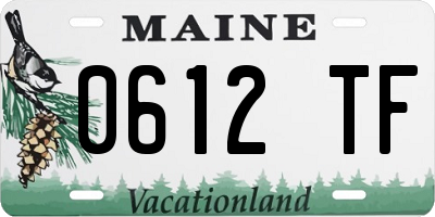 ME license plate 0612TF