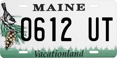 ME license plate 0612UT