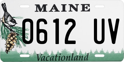 ME license plate 0612UV