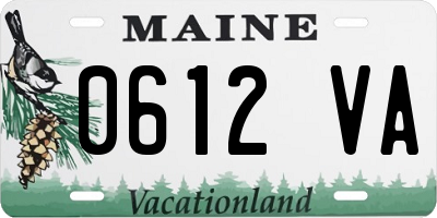 ME license plate 0612VA