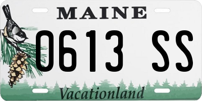 ME license plate 0613SS