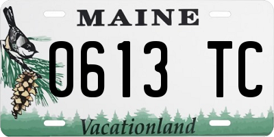 ME license plate 0613TC