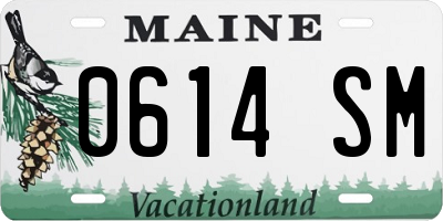 ME license plate 0614SM