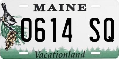 ME license plate 0614SQ