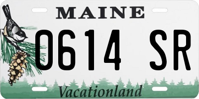 ME license plate 0614SR