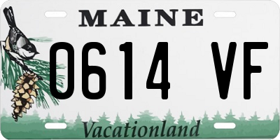 ME license plate 0614VF