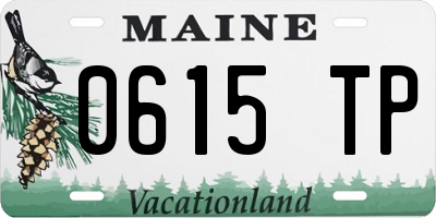 ME license plate 0615TP