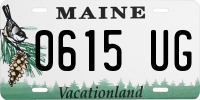 ME license plate 0615UG