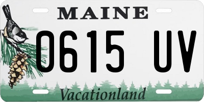 ME license plate 0615UV