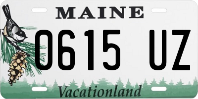 ME license plate 0615UZ