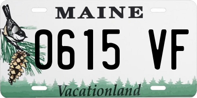 ME license plate 0615VF