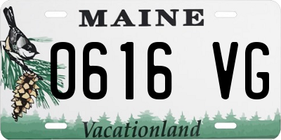 ME license plate 0616VG