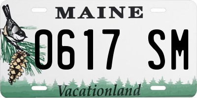 ME license plate 0617SM