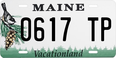 ME license plate 0617TP