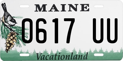 ME license plate 0617UU