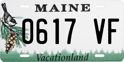 ME license plate 0617VF