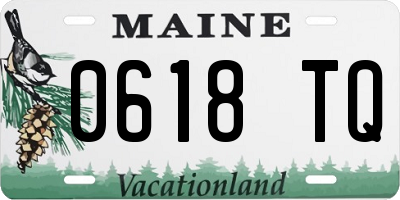 ME license plate 0618TQ