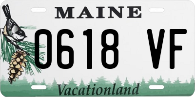 ME license plate 0618VF